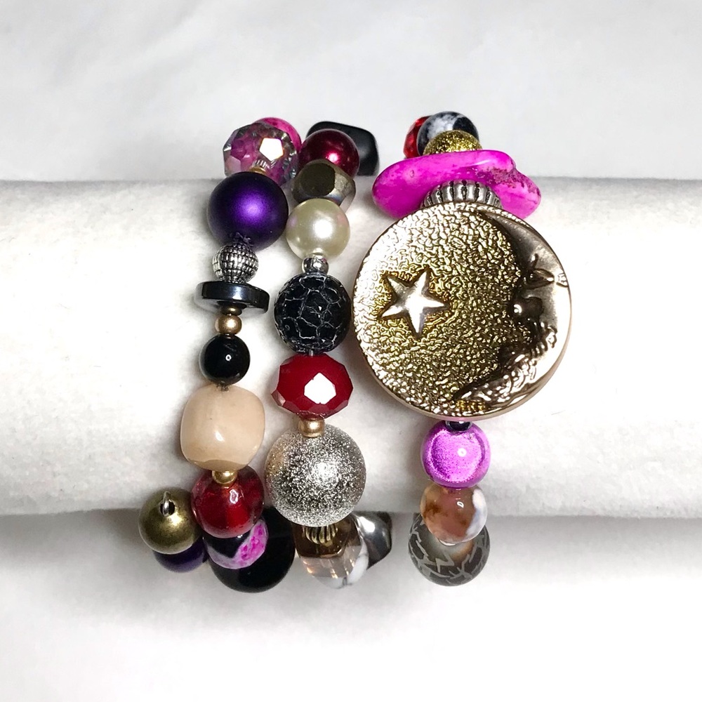 Handmade Bracelet with Vintage and Modern Details (NB63-6H) New Without Tags - Picture 3 of 9
